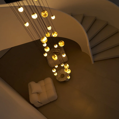 Cascading Art Statement Chandelier