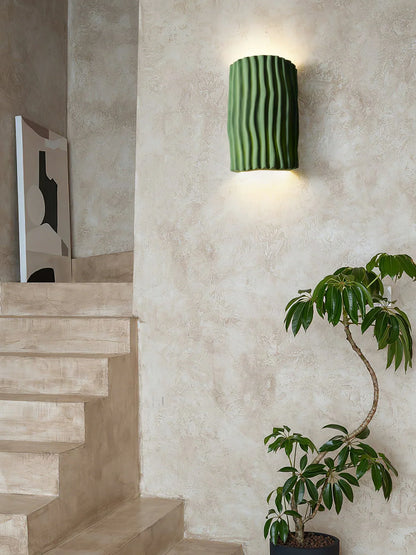 Pleated Resin Wall Lamp ambient light UAE interior