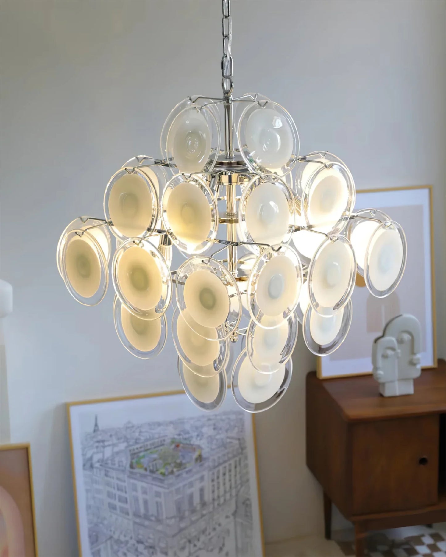 Medallion Glass Chandelier