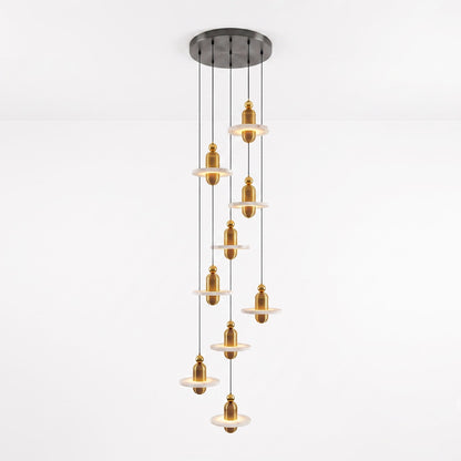 Saturn Alabaster Pendant Light