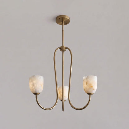 Trillium Alabaster Chandelier