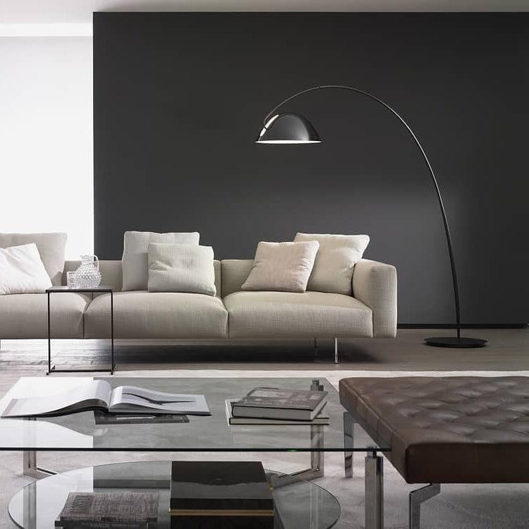 Pluma Floor Lamp base and stem close-up detail
