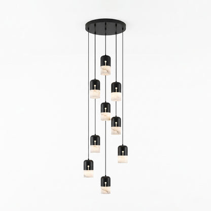 Duotone Capsule Alabaster Pendant Lamp