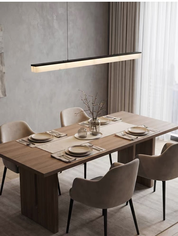 Plana Faux Alabaster Linear Pendant
