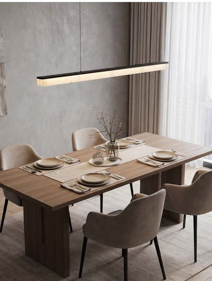 Plana Faux Alabaster Linear Pendant