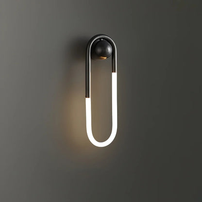 Rudi Loop Wall Lamp installed UAE corridor wall