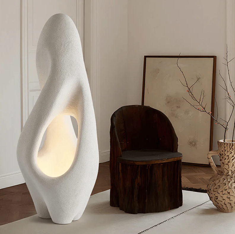 Japan Style White Floor Lamp