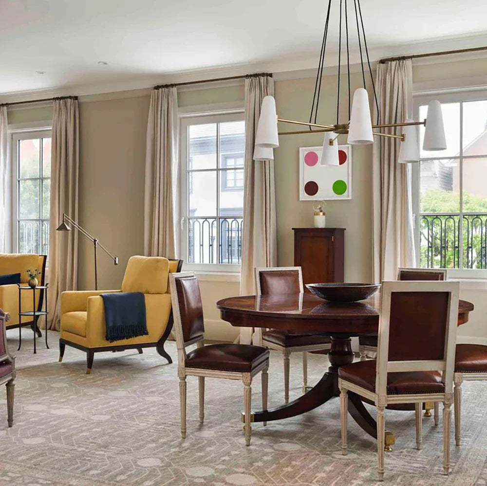 Montfaucon Chandelier installed UAE grand dining room