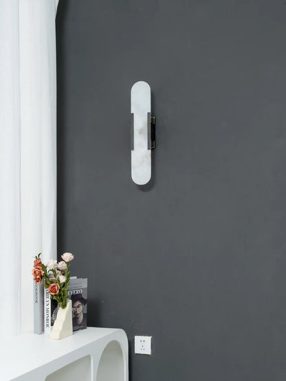 Geometric Alabaster Wall Sconce