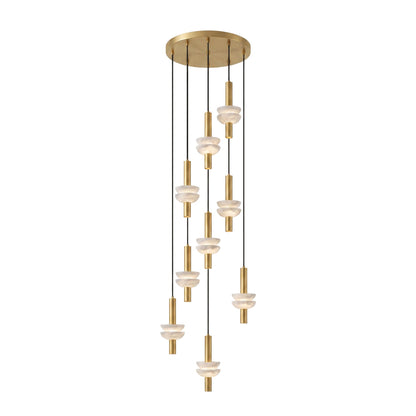Alabaster Column Pendant Lamp