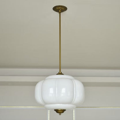 Eloise Vintage Milk Glass Pendant Light