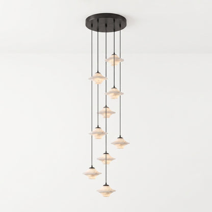Saucer Alabaster Pendant Light