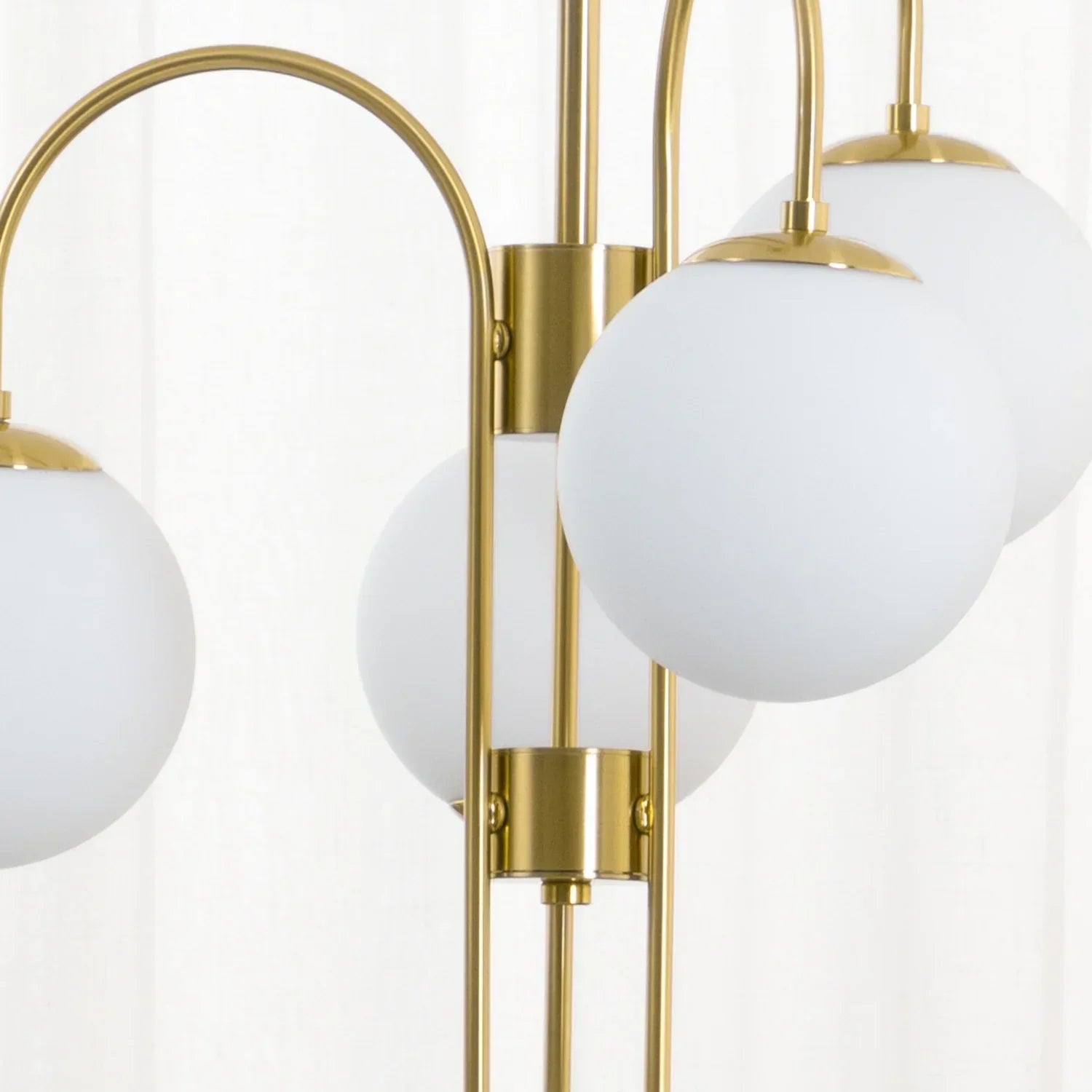 Gooseneck Chandelier black gold finish comparison