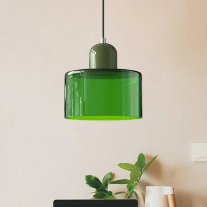 Nordic Morandi Cylinder Glass Pendant Light S66