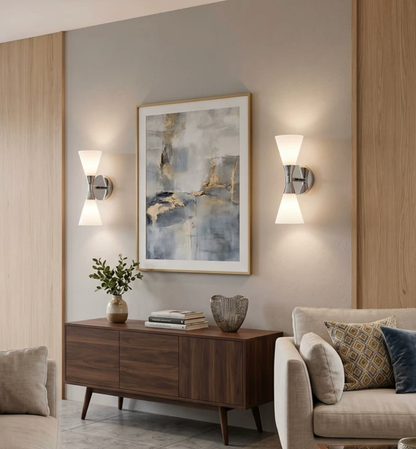 Clessidra Mid-Century Bowtie Wall Sconce