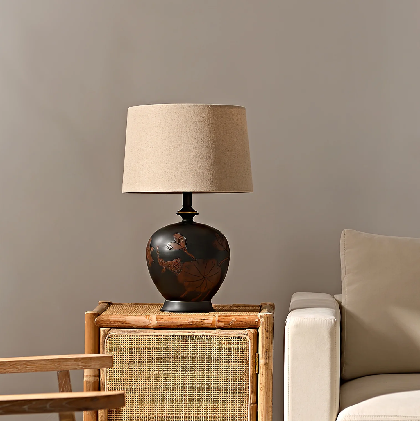 Zen-Style Ceramic Lamp