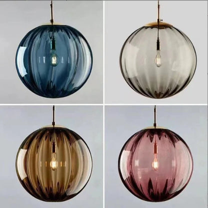 Nordic Water Pattern Glass Ball Pendant Light S96