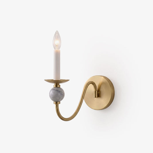 Adair Marble Ball Alabaster Sconce