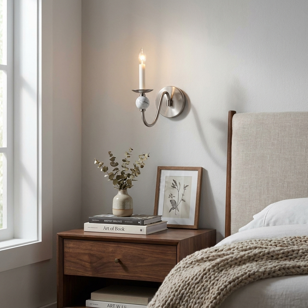 Adair Marble Ball Alabaster Sconce