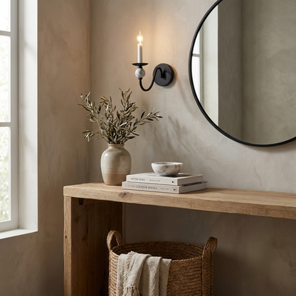 Adair Marble Ball Alabaster Sconce