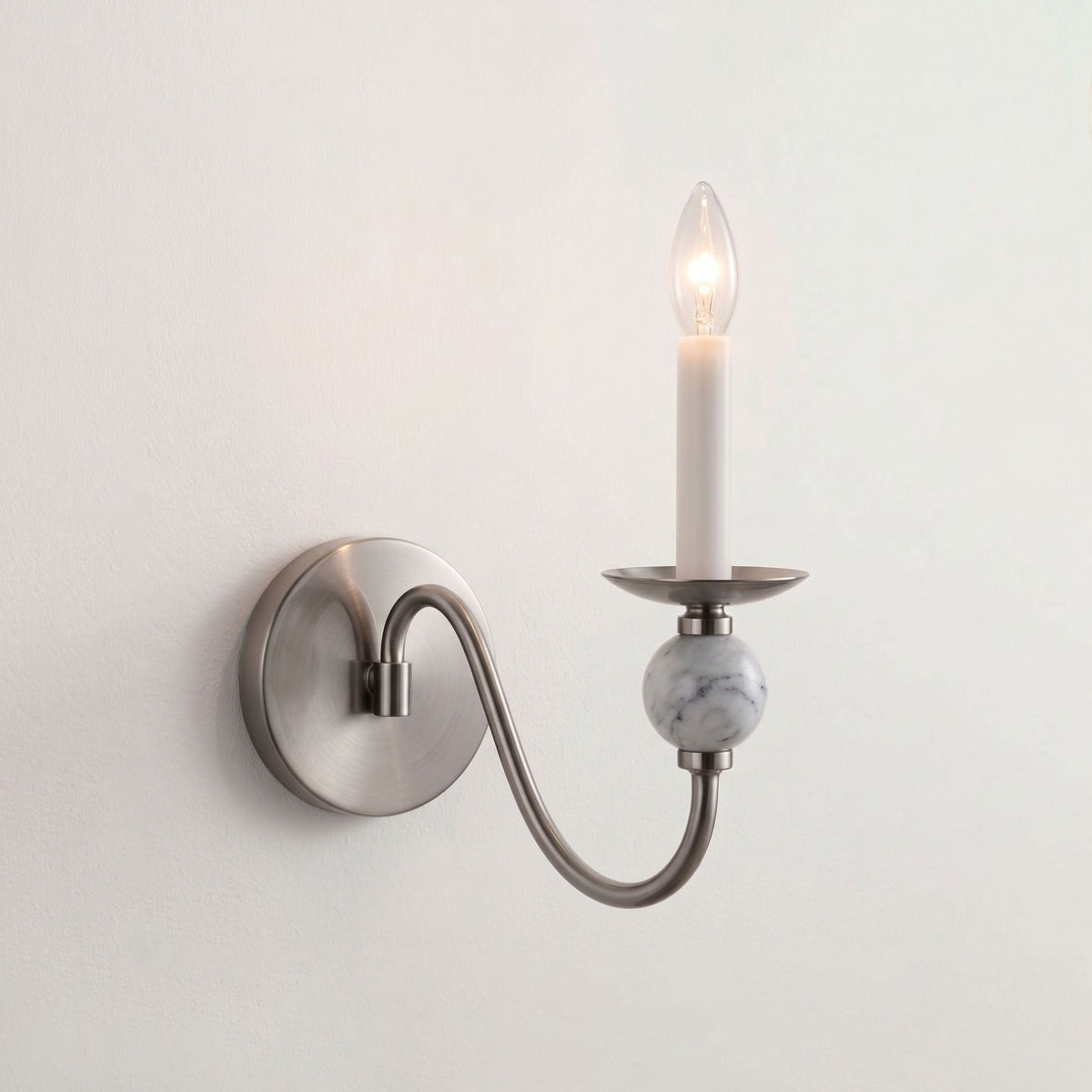 Adair Marble Ball Alabaster Sconce