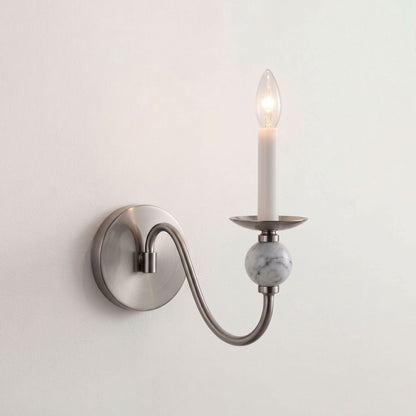 Adair Marble Ball Alabaster Sconce