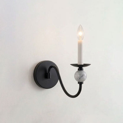 Adair Marble Ball Alabaster Sconce