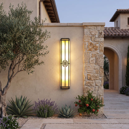 After Hours Outdoor Alabaster Wall Light