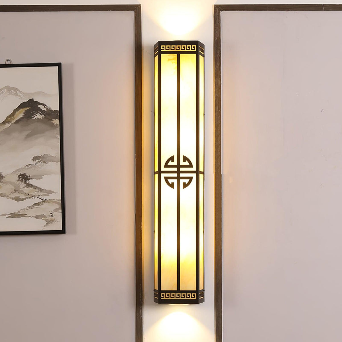 After Hours Outdoor Alabaster Wall Light