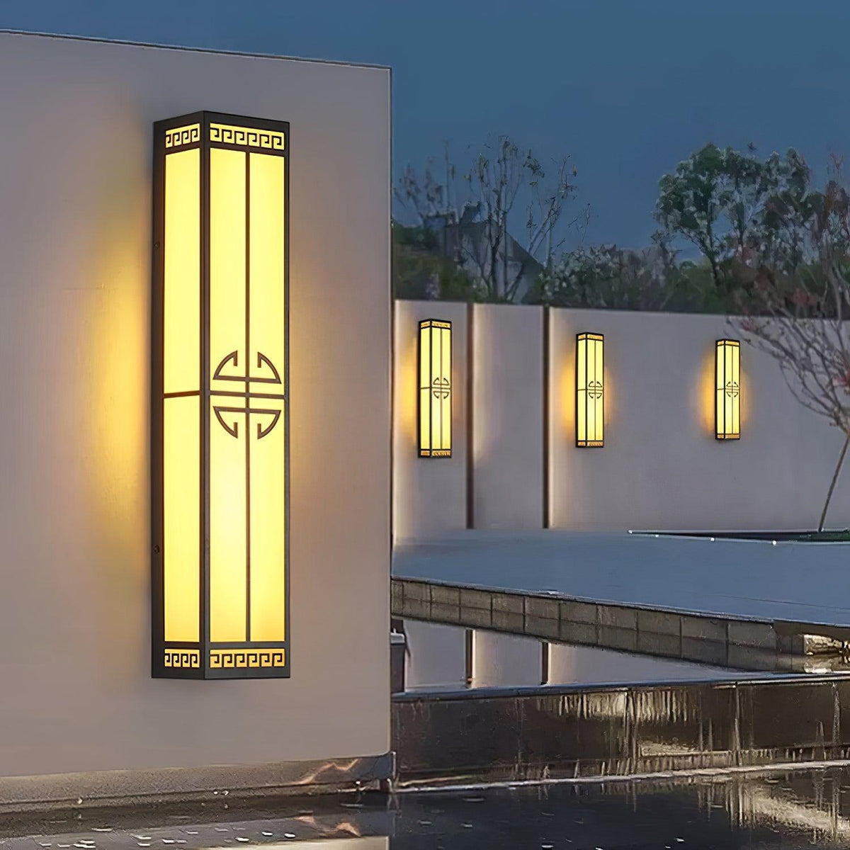 After Hours Outdoor Alabaster Wall Light