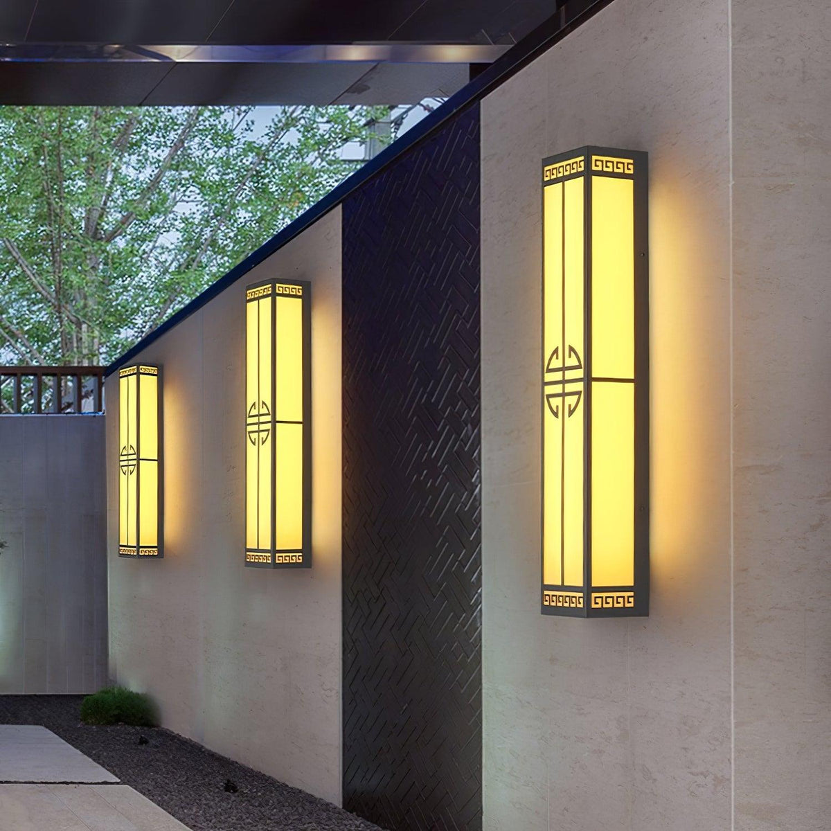 After Hours Outdoor Alabaster Wall Light