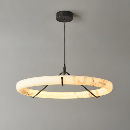 Alabaster Ring Pendant Lamp