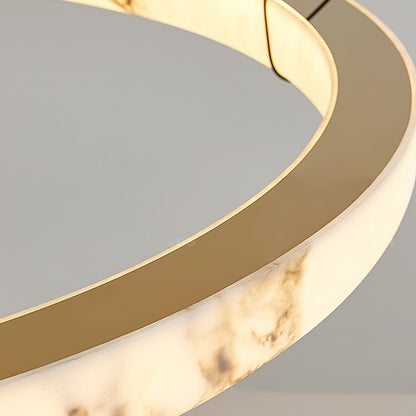 Alabaster Ring Pendant Lamp