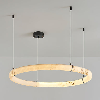 Alabaster Ring Pendant Lamp