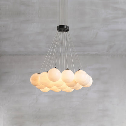 Alabaster Balls Chandelier