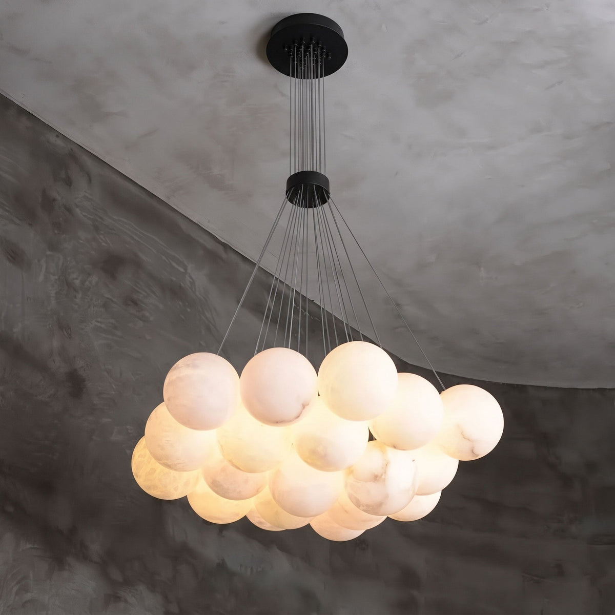 Alabaster Balls Chandelier