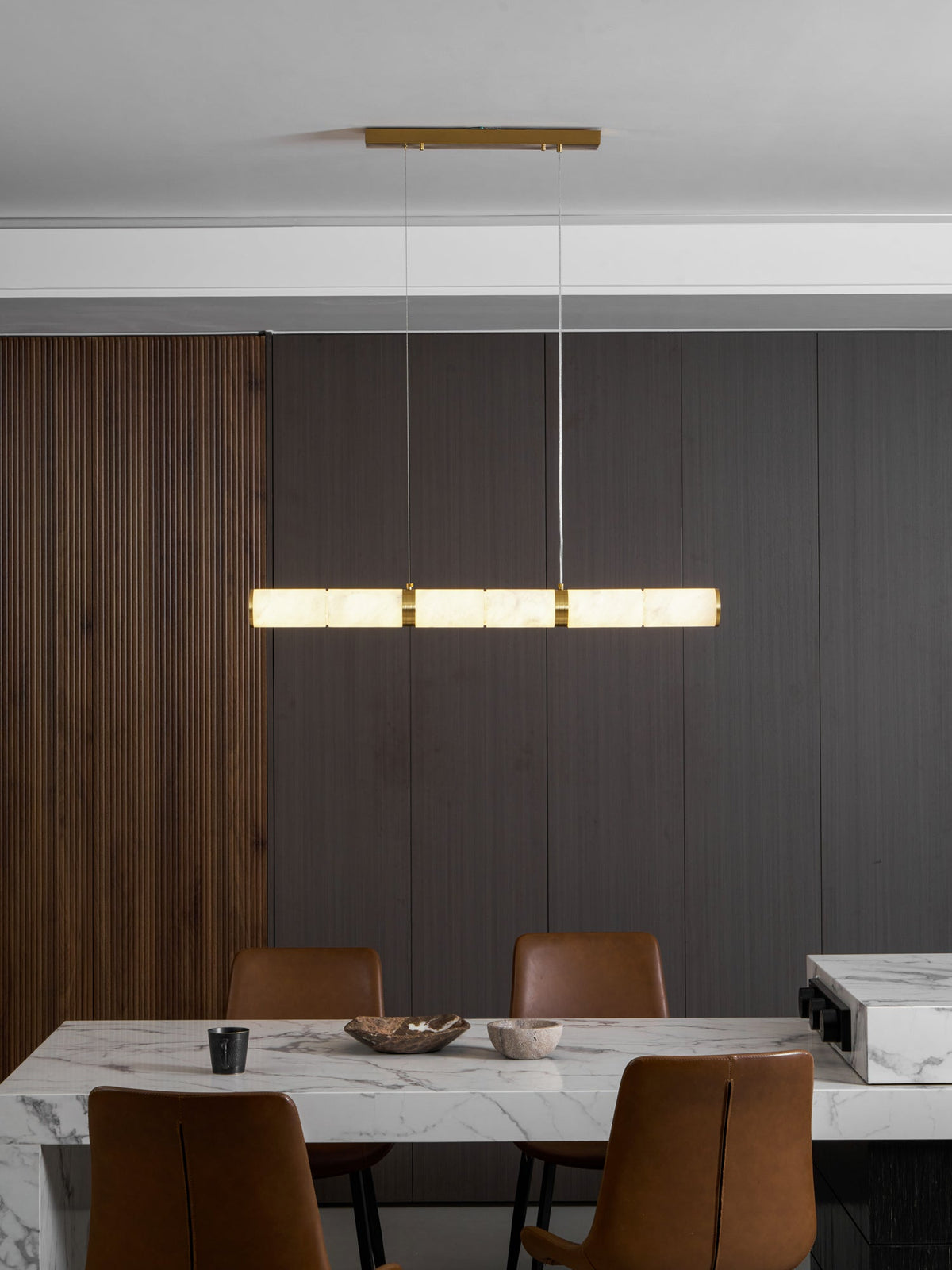 Alabaster Beam Pendant Light