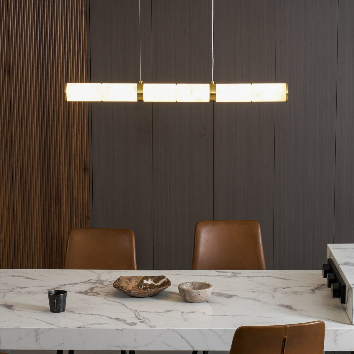 Alabaster Beam Pendant Light