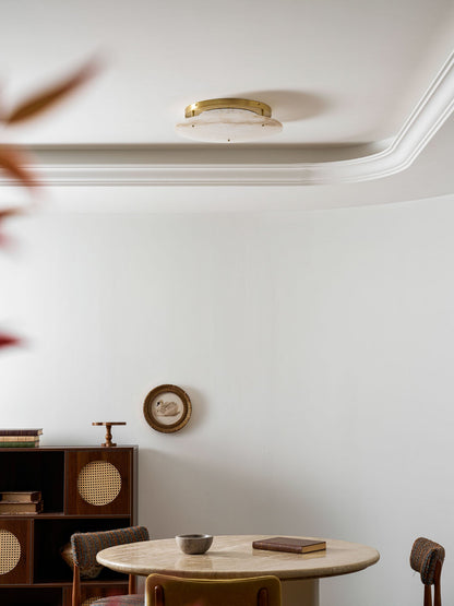 Alabaster Disc Ceiling Lamp