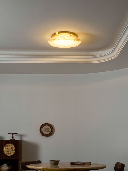Alabaster Disc Ceiling Lamp