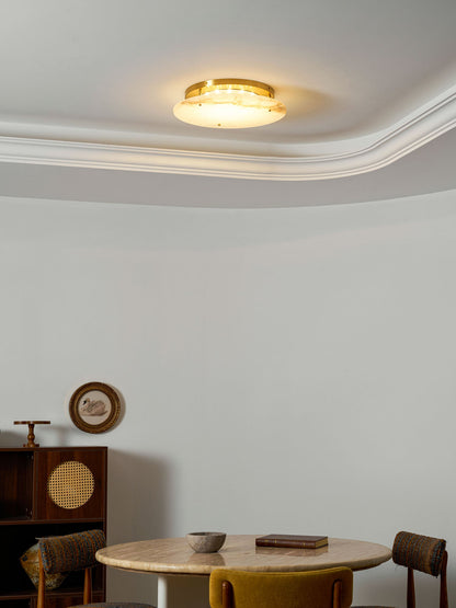 Alabaster Disc Ceiling Lamp