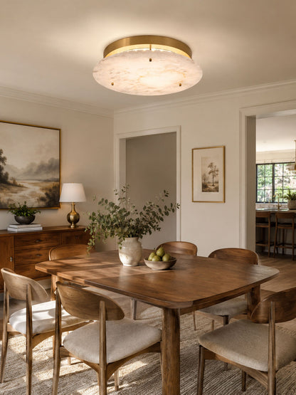 Alabaster Disc Ceiling Lamp