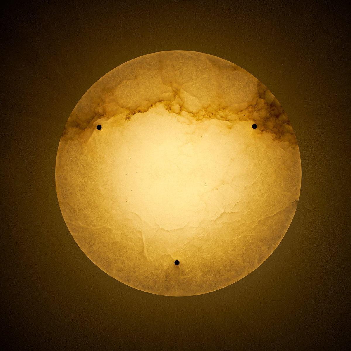 Alabaster Disc Ceiling Lamp