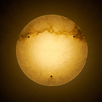 Alabaster Disc Ceiling Lamp