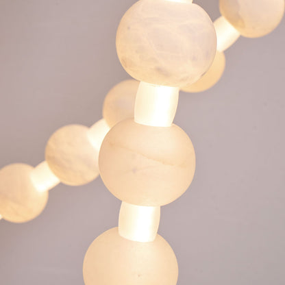 Alabaster Pearl Necklace Chandelier