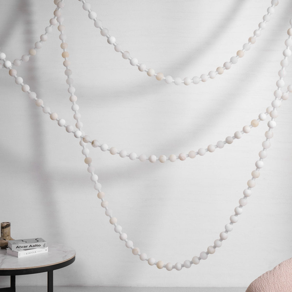Alabaster Pearl Necklace Chandelier