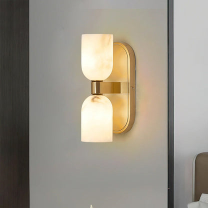Alabaster Up-Down Wall Sconce