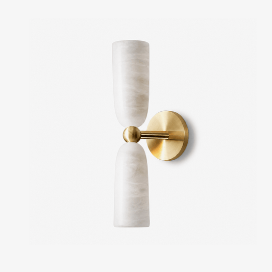 Alabaster Bell Wall Sconce