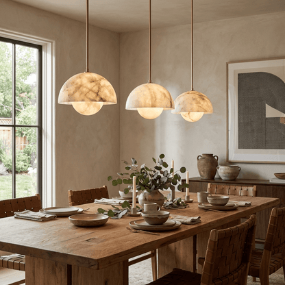Alabaster Bud Pendant Lamp