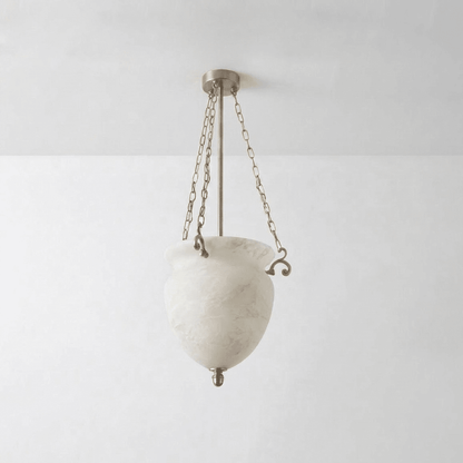 Alabaster Chain Urn Pendant Light
